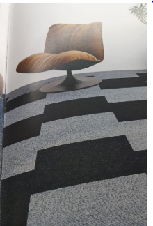 light grey and carbon carpet tiles