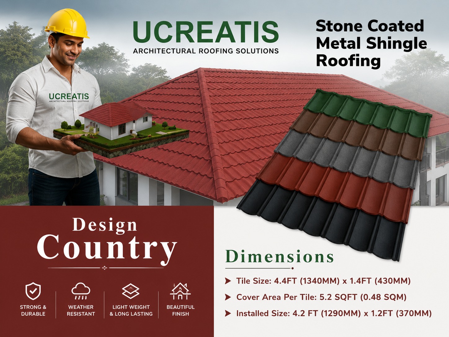 stone coated metal roofing